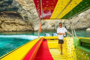 Reggae Boat 4hrs Charters Blue Lagoon and Comino