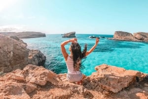 Malta: Roundtrip Ferry to Comino Blue Lagoon w/Gozo Option