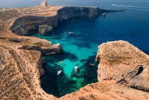 Malta: Roundtrip Ferry to Comino Blue Lagoon w/Gozo Option