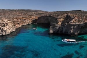 Malta: Roundtrip Ferry to Comino Blue Lagoon w/Gozo Option