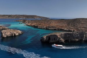 Malta: Roundtrip Ferry to Comino Blue Lagoon w/Gozo Option