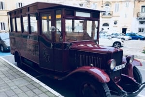 Excursão panorâmica de autocarro antigo ao Jardim Buskett e às Falésias de Dingli