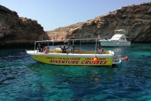 Sliema: wycieczka łodzią motorową do Comino i Błękitnej Laguny
