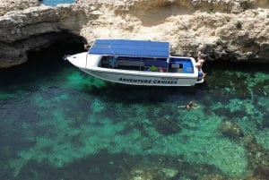 スリーマ：コミノ島とブルー ラグーンへのパワー ボート ツアー