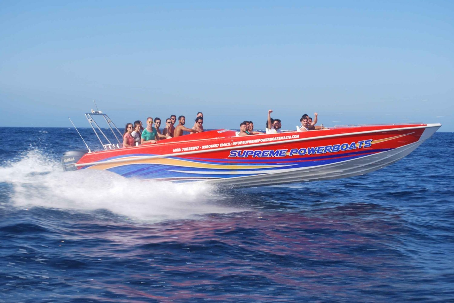 Sliema: Powerboat Trip to Gozo with Caves and Island Stop