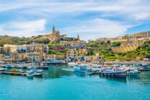 Sliema : Excursion en bateau à moteur à Gozo avec grottes et arrêt sur l'île
