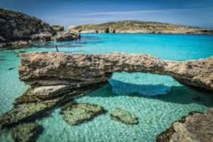 St. Julians: Powerboat Gozo, Comino en Blue Lagoon