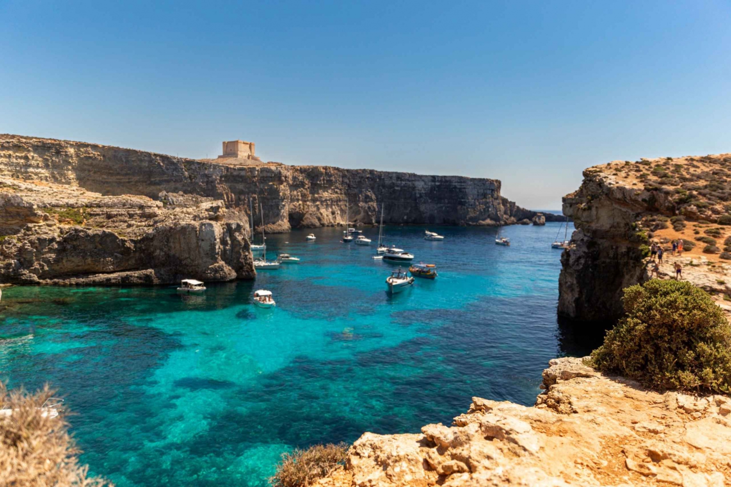 St Paul's Bay: Comino, Blue Lagoon, Gozo, & Caves Boat Tour