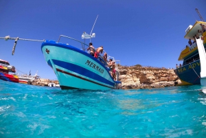 St Paul's Bay: Comino, Blue Lagoon, Gozo, & Caves Boat Tour