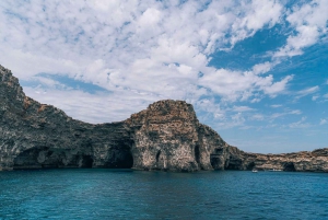 St Paul's Bay: Båttur till Comino, Blå lagunen, Gozo och grottorna