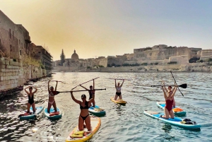 Stand Up Paddleboard Yoga Class Manoel Island