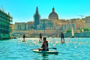 Zajęcia jogi na desce do wiosłowania na stojąco Wyspa Manoel