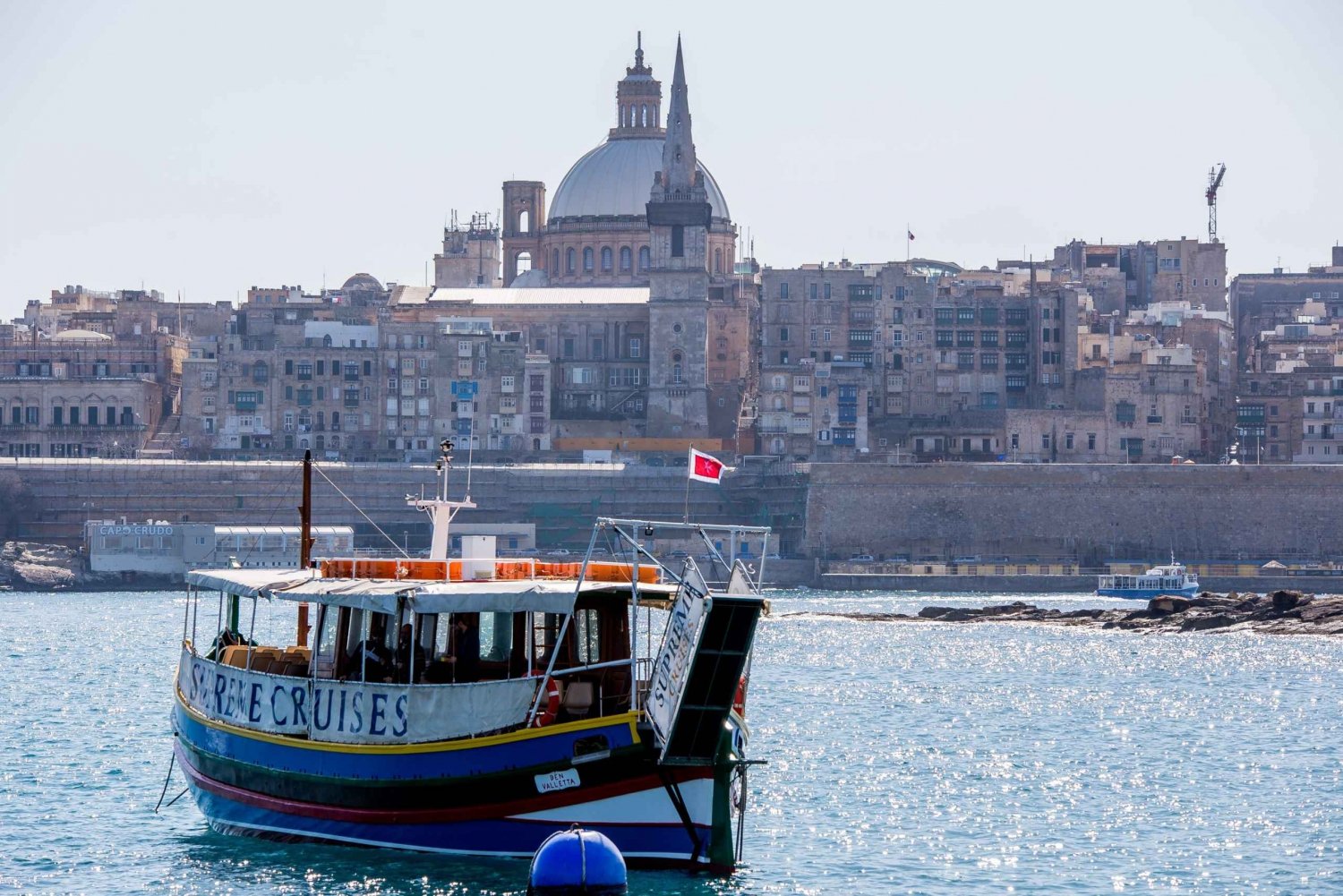 Cruzeiro em Barco Tradicional pelos 2 Portos de Malta