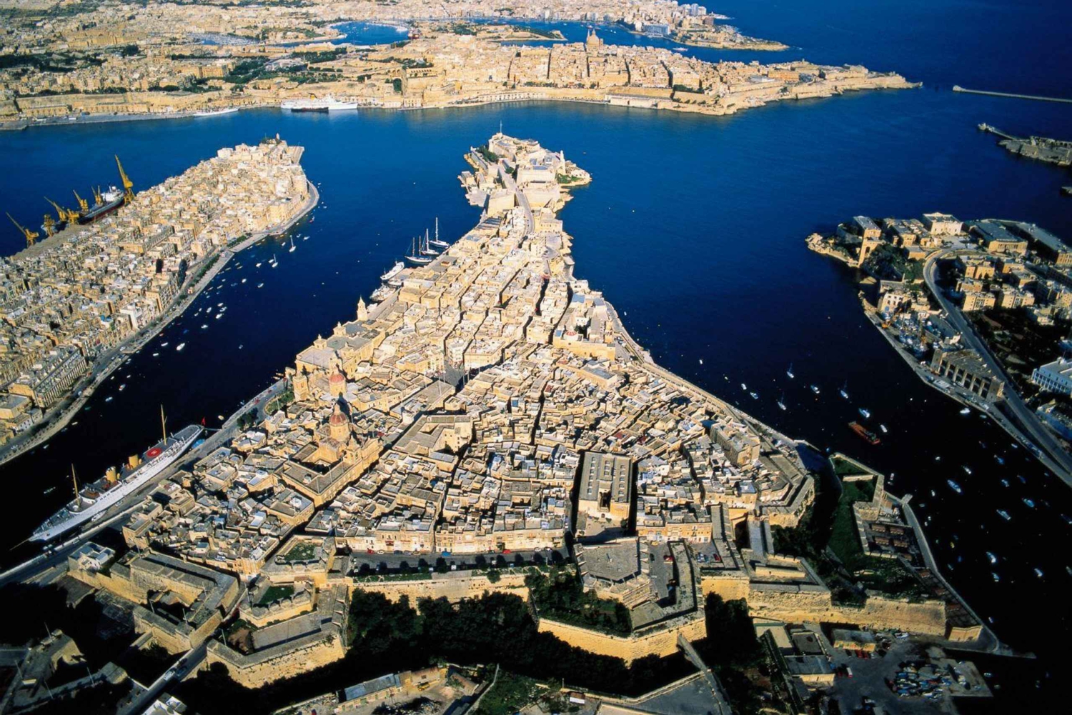 Valletta: Guidet tur til 3 byer og bådtur i Grand Harbour