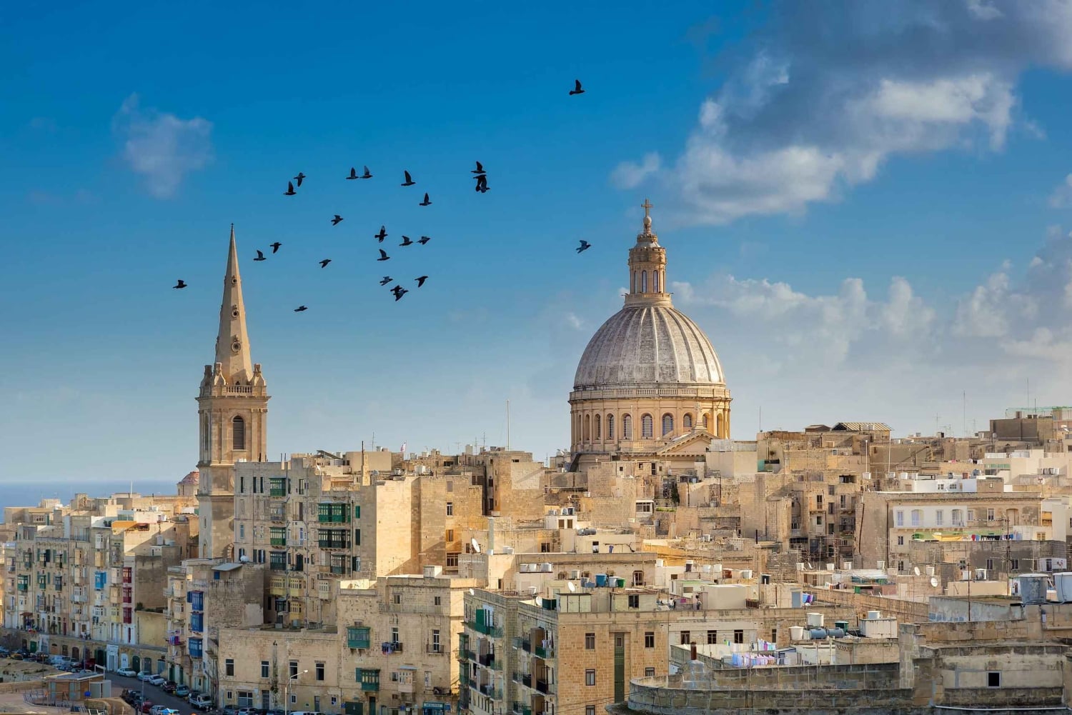 Valletta Street Food & History Tour med private transfers