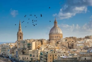 Valletta Street Food & History Tour mit privaten Transfers