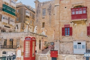 Valletta Street Food & History Tour z prywatnym transferem