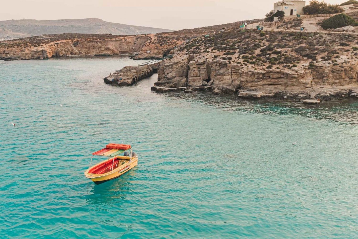 Malta:: Comino, Gozo, Blå lagunen, grottor 6 timmars rundtur