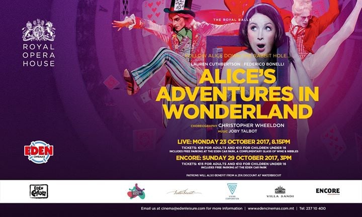 Alice’s Adventures in Wonderland LIVE at Eden Cinemas