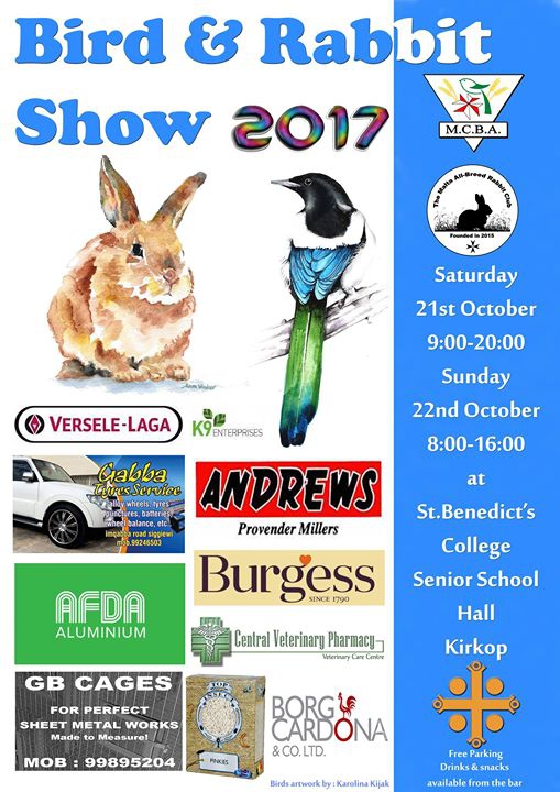 Bird & Rabbit Show (MCBA & The Malta all-breed Rabbit Club)