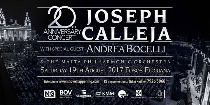 Joseph Calleja Concert 2017 with Andrea Bocelli
