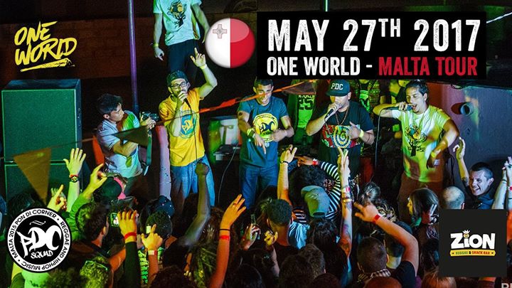 One World - Malta Tour 2017 at Zion Reggae Bar