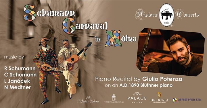 Schumann 'Carnaval' in Mdina - piano recital by Giulio Potenza