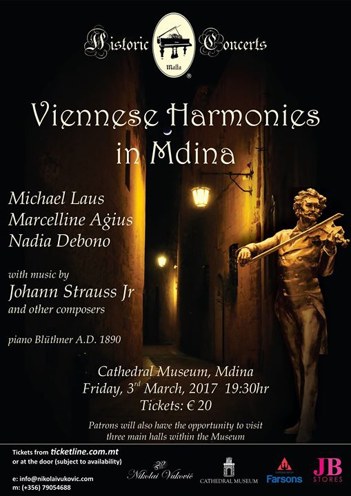 Viennese Harmonies in Mdina - featuring The Goldberg Trio