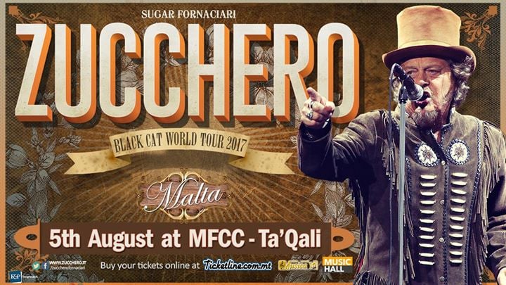 Zucchero #blackcatworldtour 2017 live in Malta