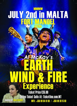 Al McKay ́s Earth, Wind & Fire Experience live in Malta