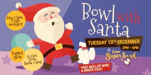 Bowl with Santa at Eden Superbowl
