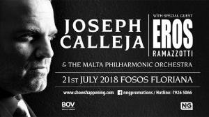 Joseph Calleja Concert 2018 with Eros Ramazzotti