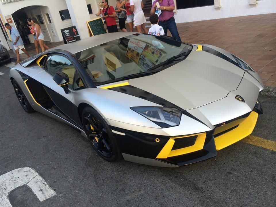 The latest Lambourghini in Puerto Banus