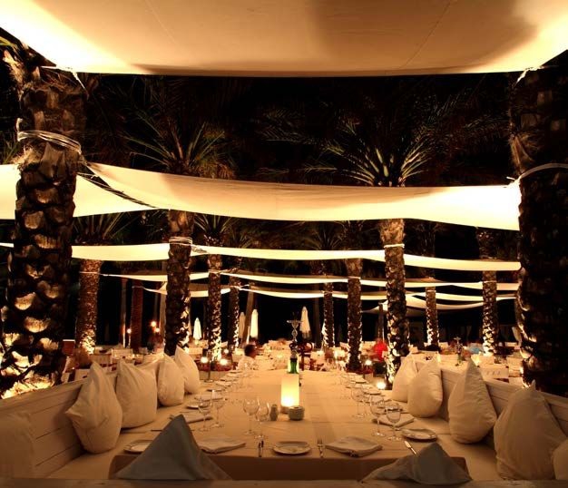 Dining under the moonlight at Nikki Beach