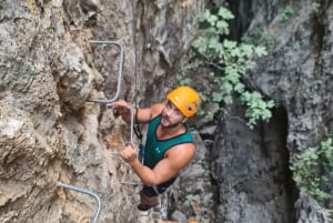 From Estepona: Vía Ferrata de Benalauria climbing tour