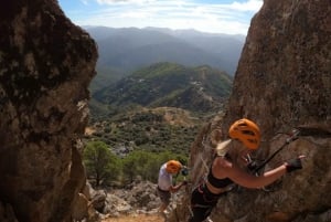 From Estepona: Vía Ferrata de Benalauria climbing tour