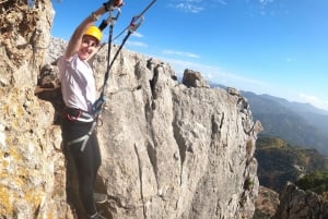 From Estepona: Vía Ferrata de Benalauria climbing tour