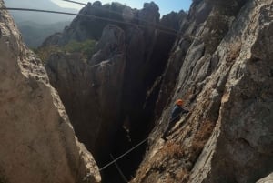 From Estepona: Vía Ferrata de Benalauria climbing tour