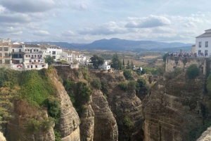 From Estepona: Ronda, including transport, cafe, bullring, tapas, and drinks