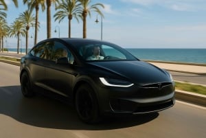 Desde Málaga: tour privado de lujo en Tesla X por el casco antiguo de Marbella