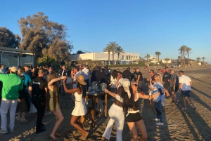 From Marbella/Estepona: Private nightlife VIP tour Transportation Drinks