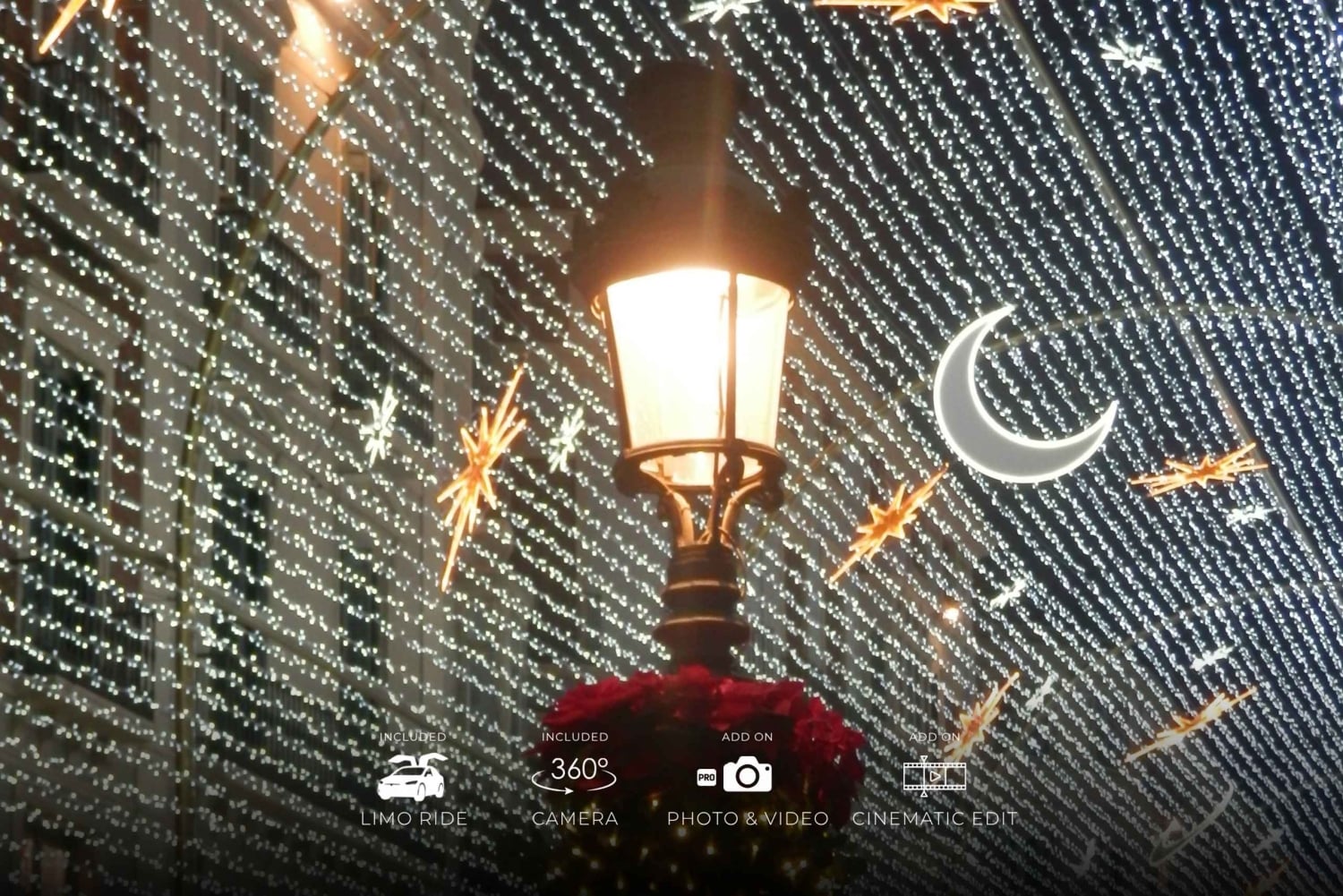 Z Marbelli: świąteczna wycieczka VIP po Maladze 360° Teslą X