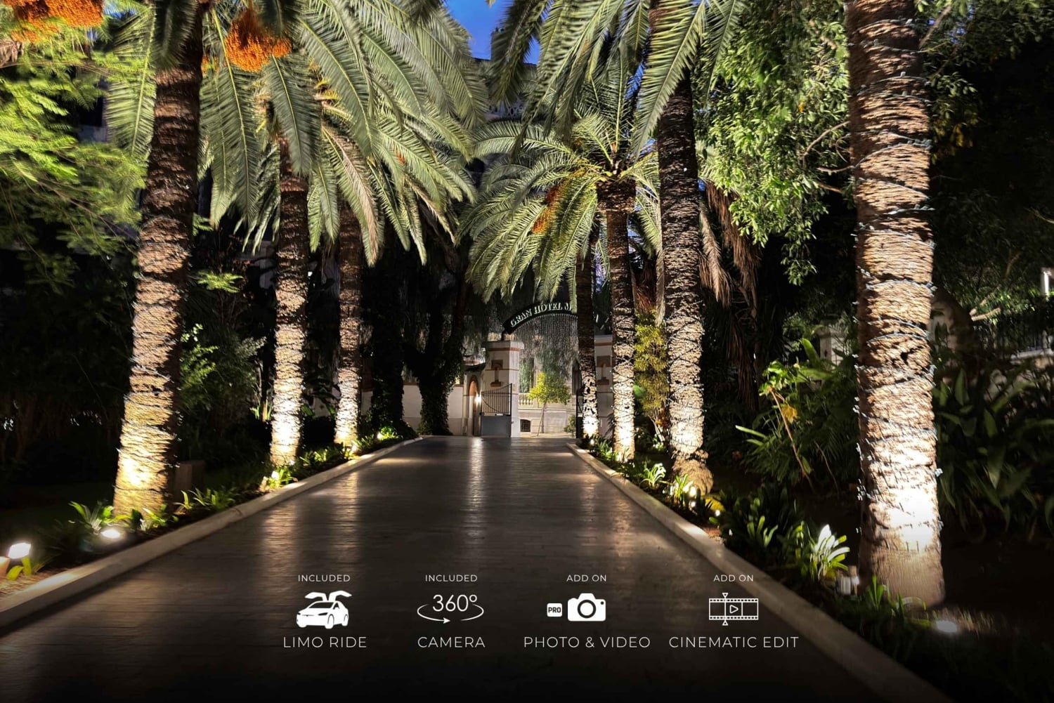 Z Marbelli: świąteczna wycieczka VIP po Maladze 360° Teslą X