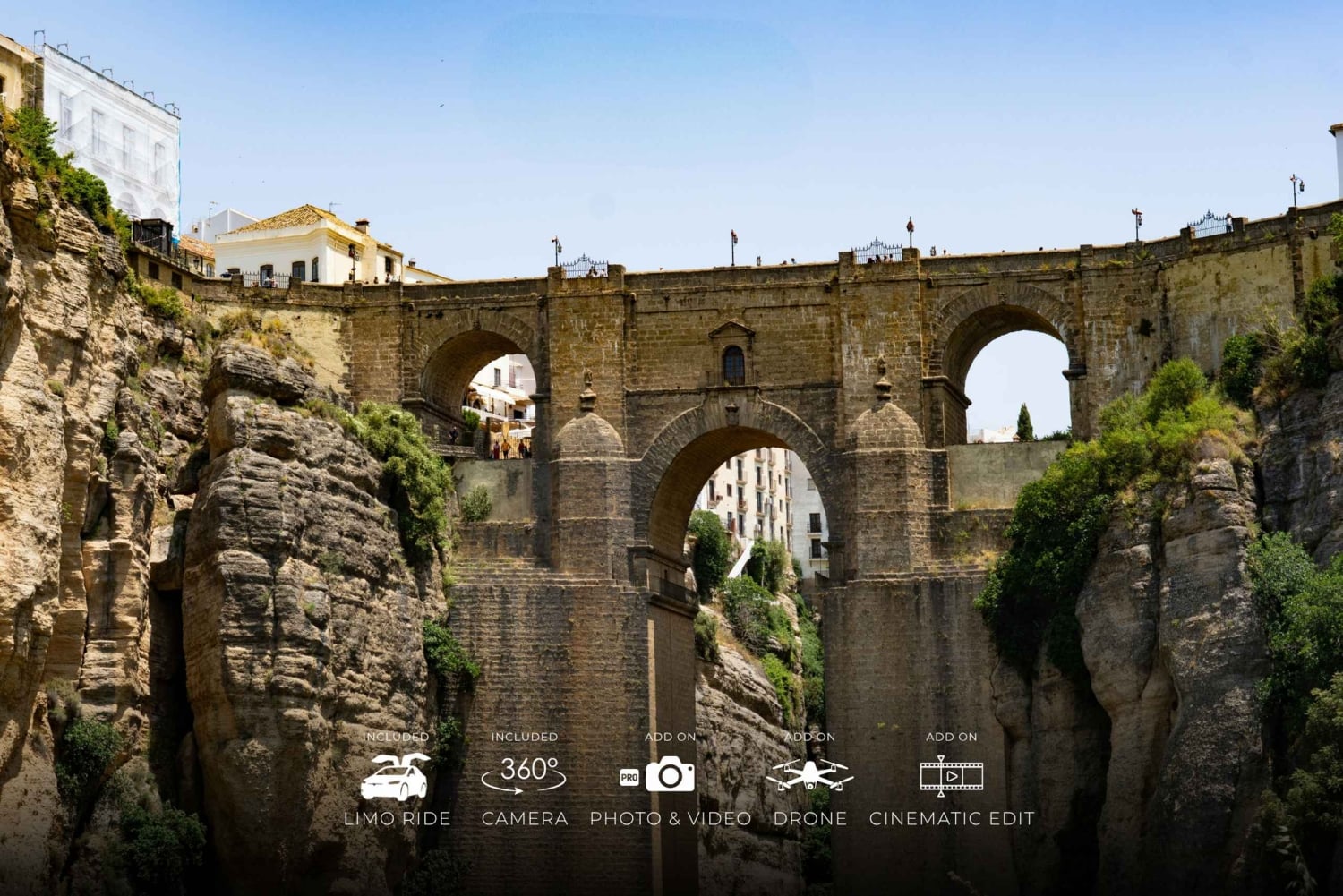 Depuis Marbella : excursion privée panoramique à 360° vers Ronda en Tesla X