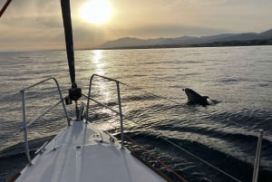 Marbella: sunset sailboat trip Drinks-Snacks,2 hour