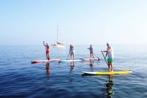 Paddleboarding na stojąco w zatoce Marbella