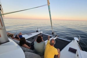 Marbella: Katamaran-solnedgangscruise med drikke og snacks