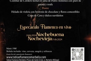 Marbella : Gala de la veille de Noël au Tablao Flamenco Marbella