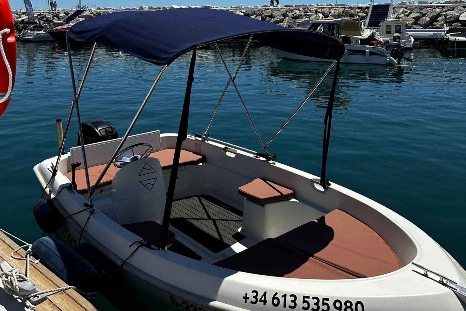 Marbella: Puerto Banús Boat Rental with No License Needed