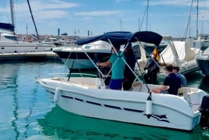 Marbella: Boat Rental drive yourself with Dolphin Sighting